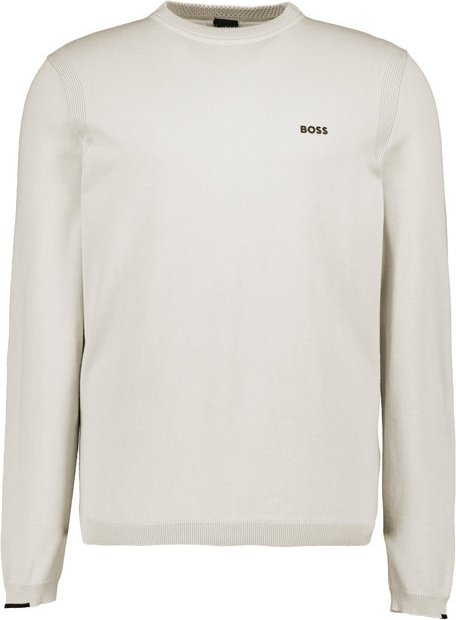 BOSS Green Herren Pullover beige unifarben