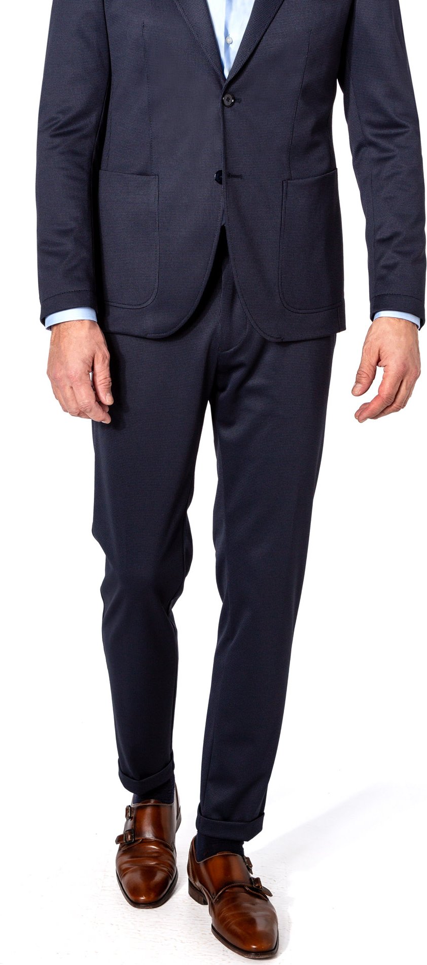 CG Herren Hose blau meliert