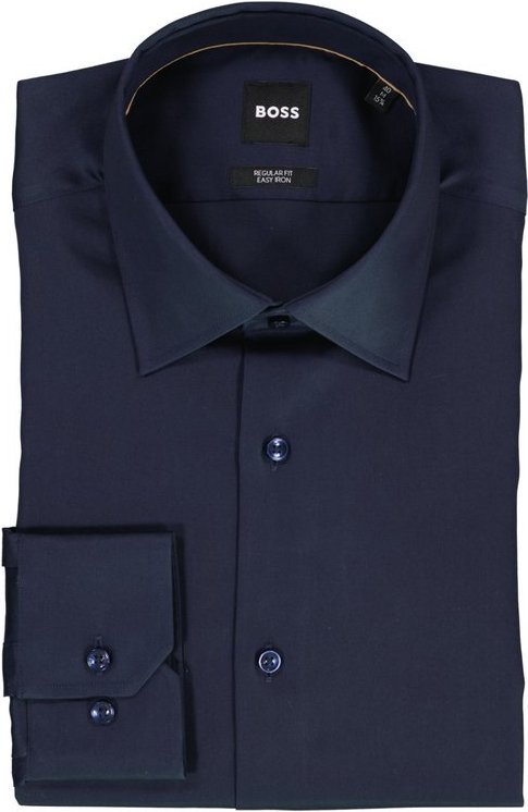 BOSS Black Herren Hemd blau