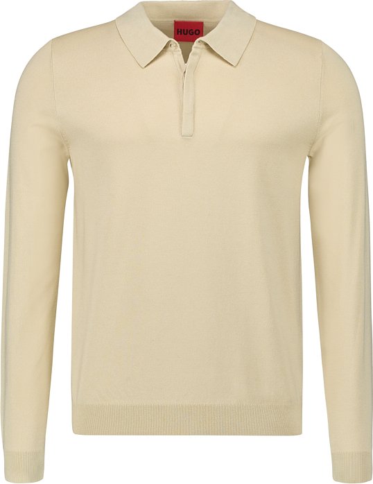 HUGO Herren Pullover beige unifarben