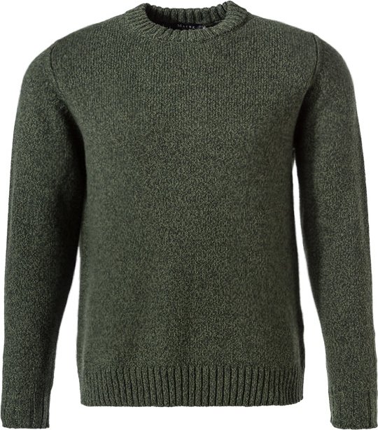 MAERZ Muenchen Herren Pullover grün unifarben