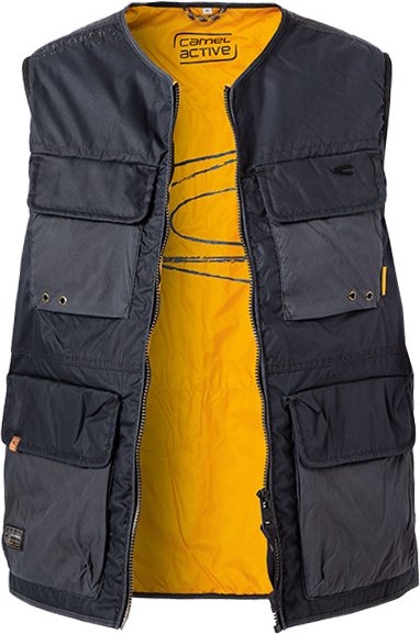 camel active Herren Weste blau unifarben