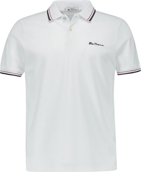 Ben Sherman Herren Polo-Shirt weiß