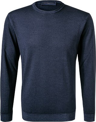 Thumbnail - DANIELE FIESOLI Herren Pullover blau unifarben