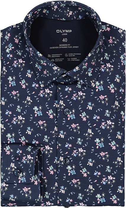 OLYMP Herren Hemd mehrfarbig gemustert