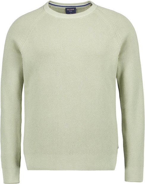 OLYMP Herren Pullover grün unifarben