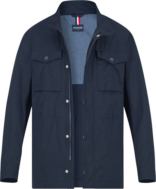 HECHTER PARIS Herren Jacke blau unifarben
