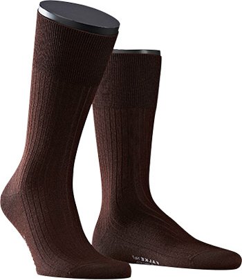 Falke Herren Socken braun Merinowolle unifarben
