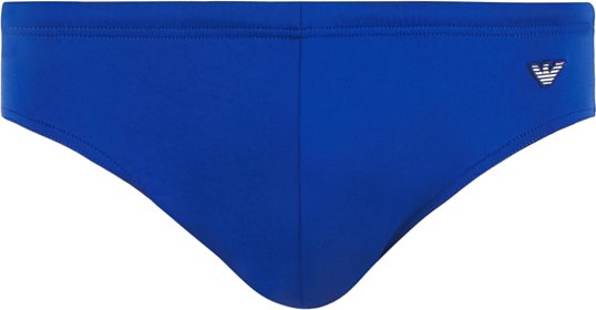 EMPORIO ARMANI Herren Badeslip blau unifarben