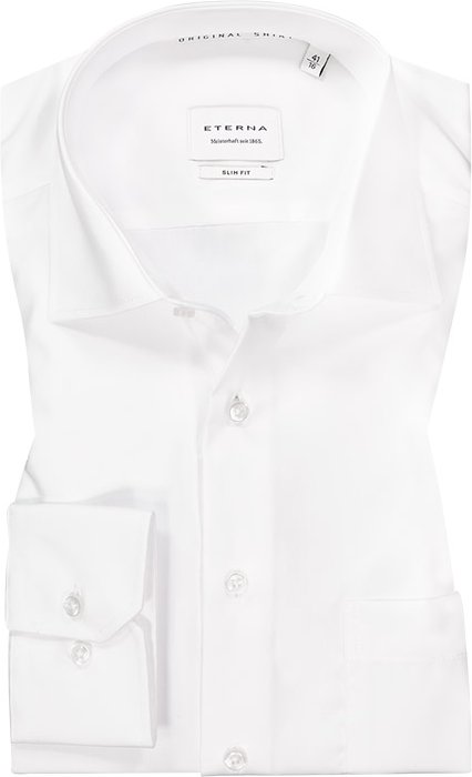 Thumbnail - ETERNA Herren Hemd weiß Slim Fit