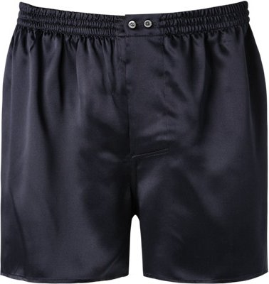 Thumbnail - Zimmerli Herren Boxershort blau Seide unifarben