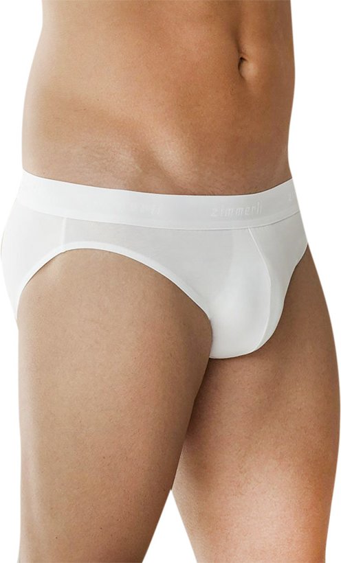 Zimmerli Herren Slip weiß Viskose/Modal unifarben
