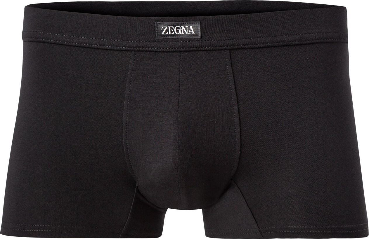 Thumbnail - Ermenegildo Zegna Herren Trunk schwarz Viskose/Modal unifarben