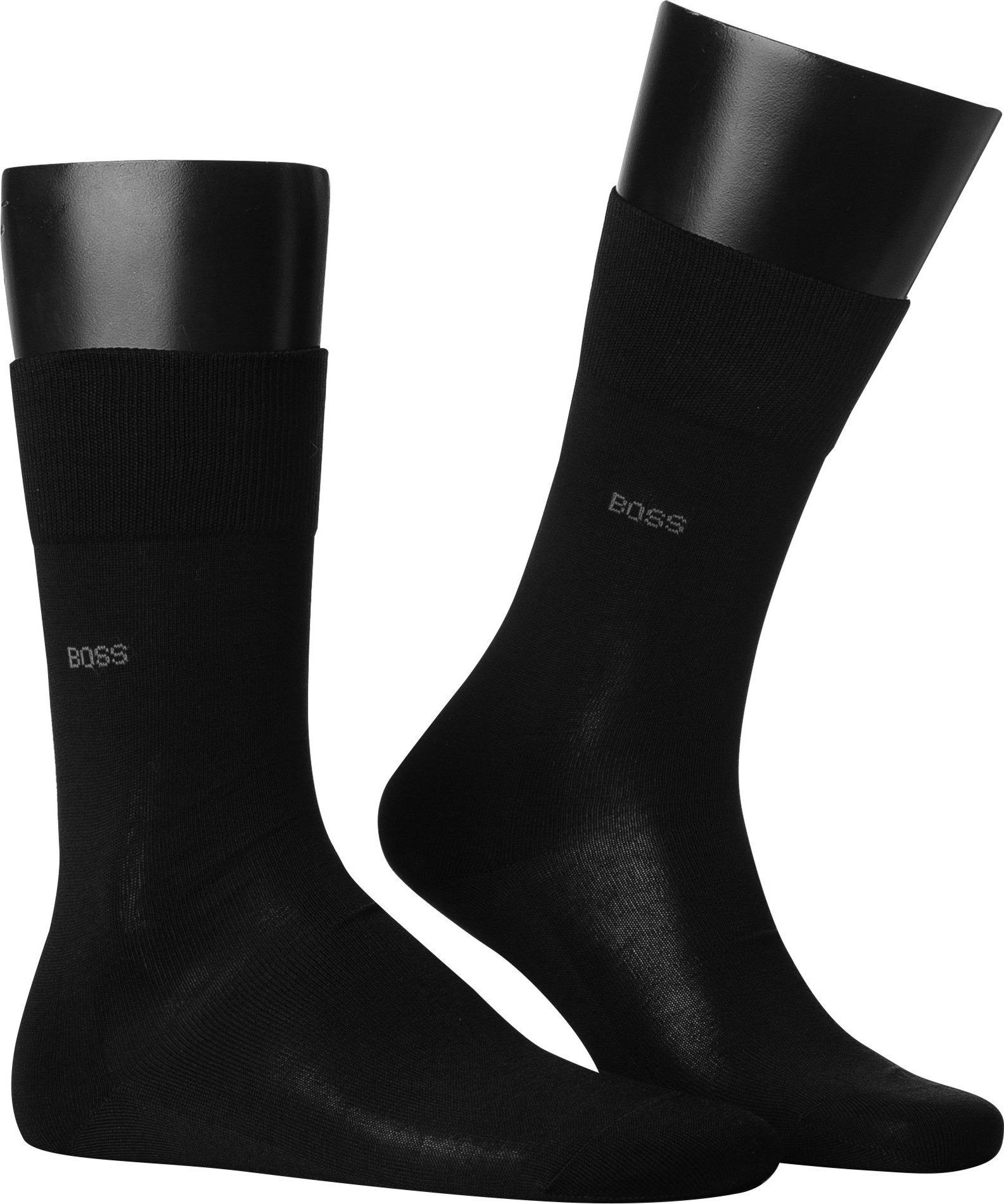 BOSS Black Herren Socken schwarz Ägyptische Baumwolle unifarben