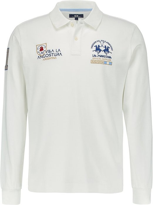 LA MARTINA Herren Pullover weiß Gestreift