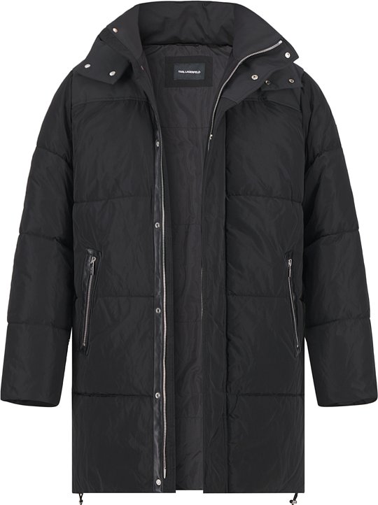 KARL LAGERFELD Herren Parka schwarz