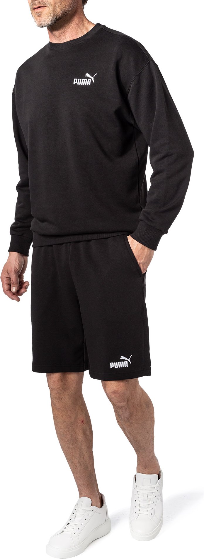 PUMA Herren Trainingsanzug schwarz unifarben