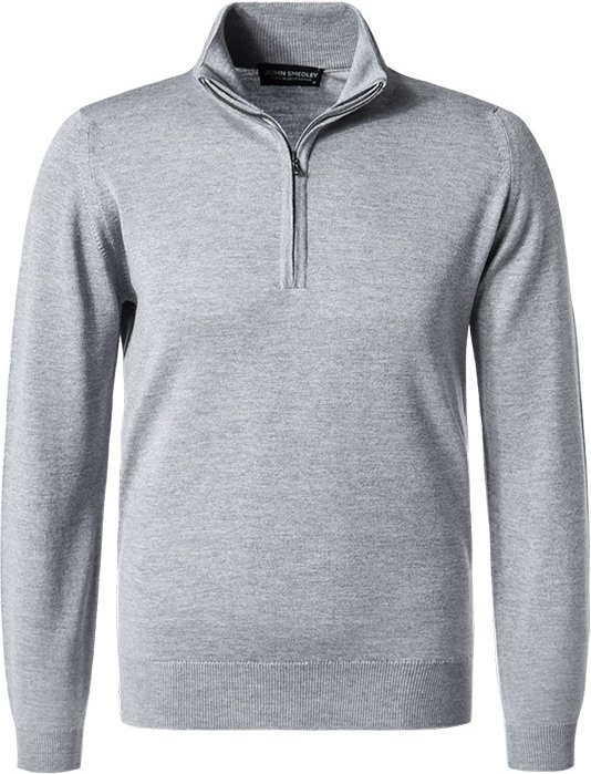 Thumbnail - John Smedley Herren Troyer grau unifarben