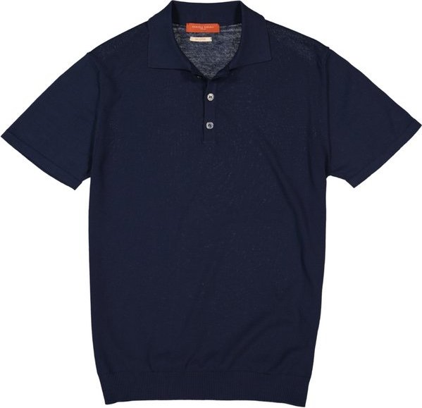 DANIELE FIESOLI Herren Polo-Shirt blau