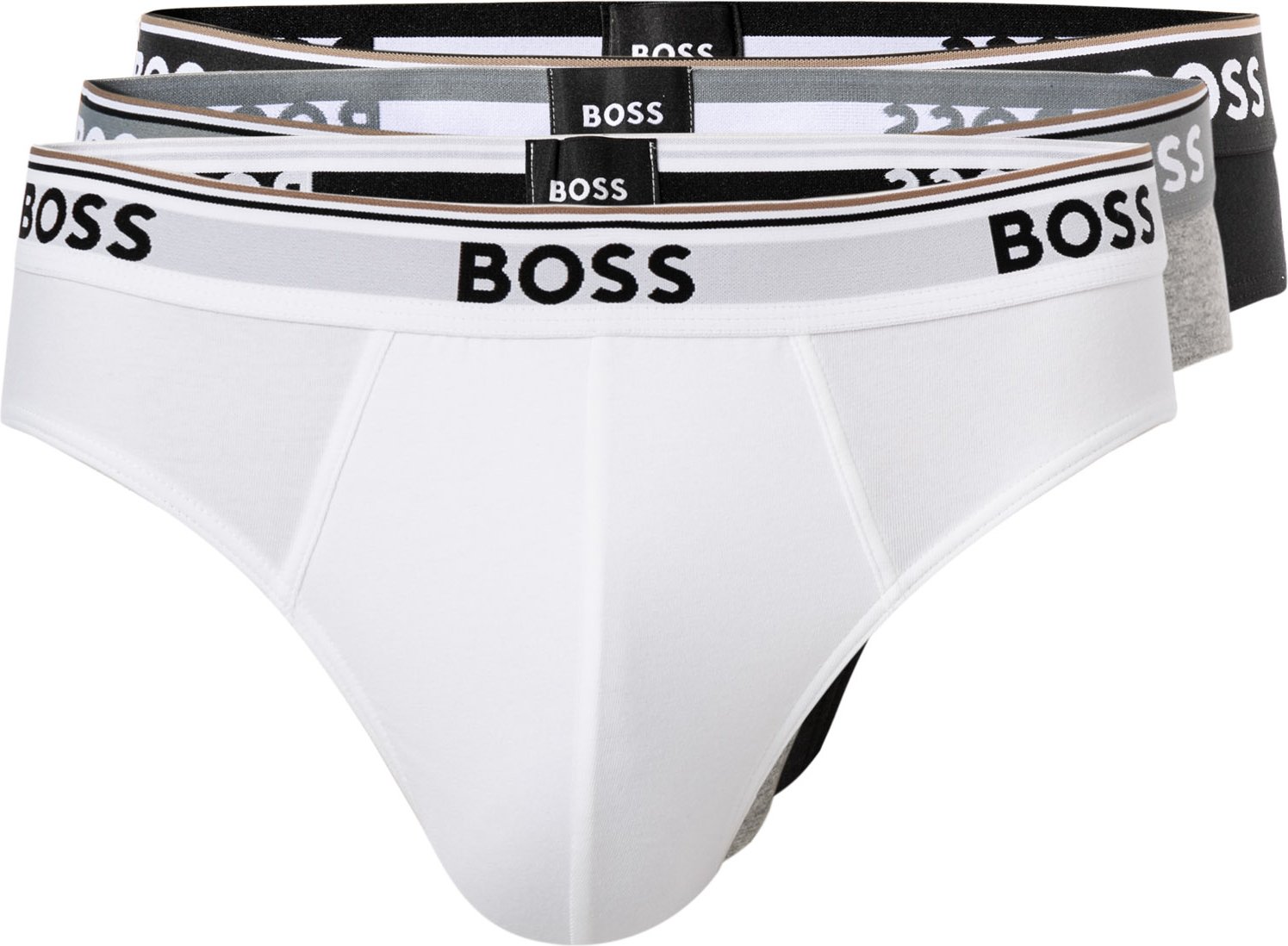 BOSS Black Herren Slips grau Baumwolle & Mix unifarben