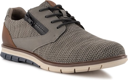 bugatti Herren Schnürschuhe braun Textil & Canvas