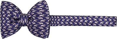 EDSOR Herren Schleife blau gemustert