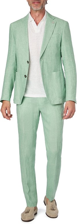 JOOP! Herren Anzug grün meliert Slim Fit