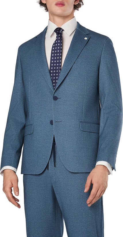 Thumbnail - DIGEL Herren Sakko blau meliert Slim Fit