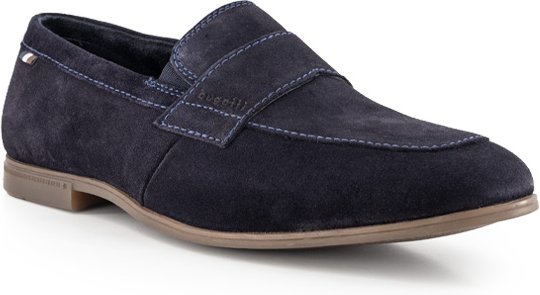 Thumbnail - bugatti Herren Loafer blau Velours