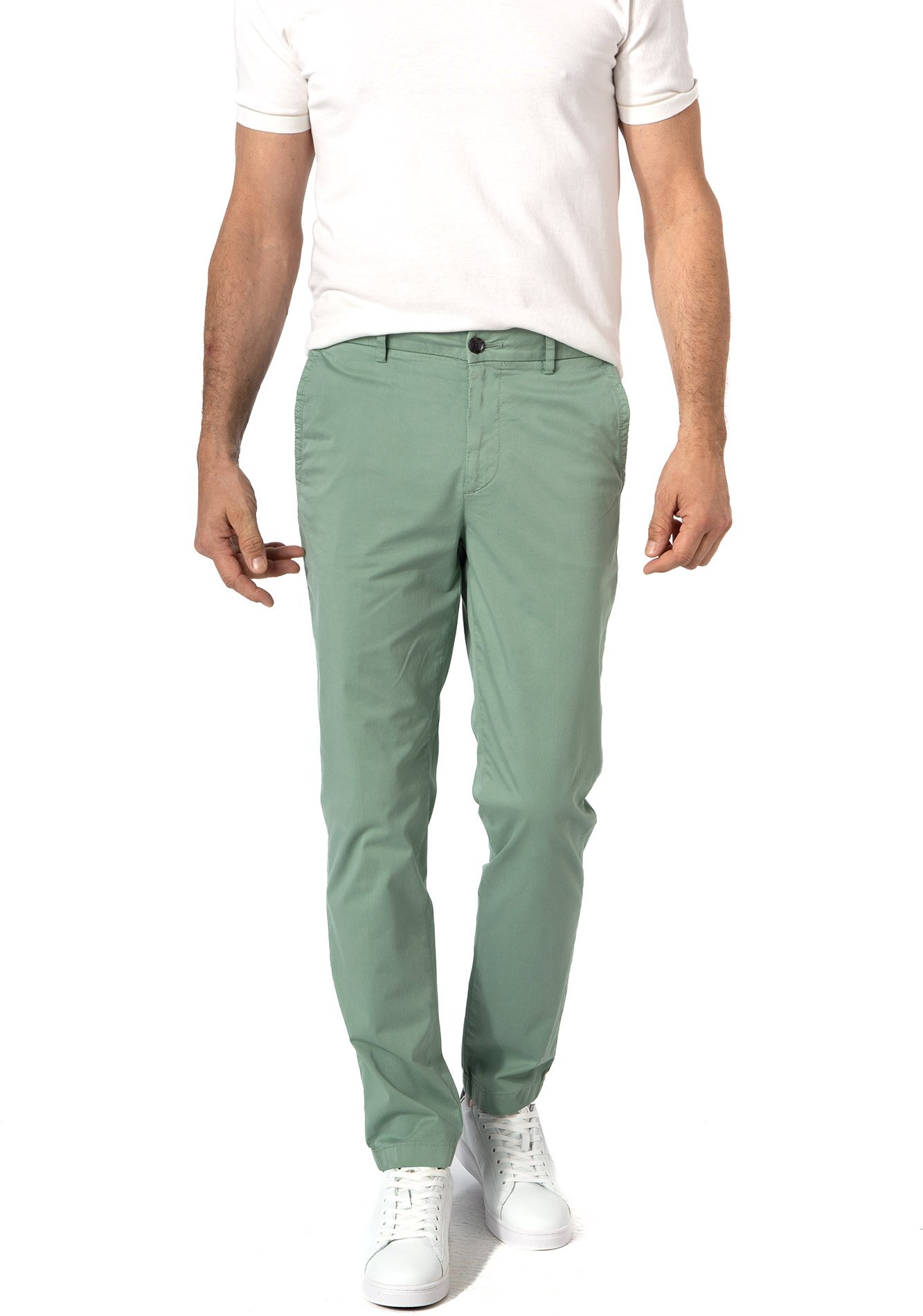 BOSS Black Herren Hose grün Slim Fit