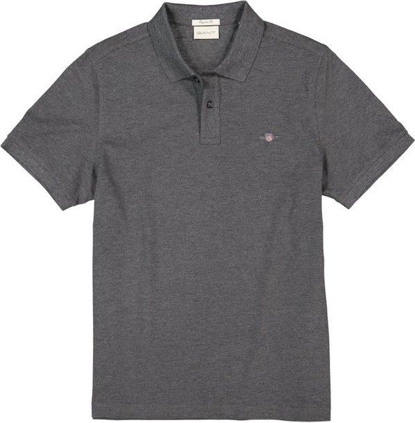 Gant Herren Polo-Shirt grau