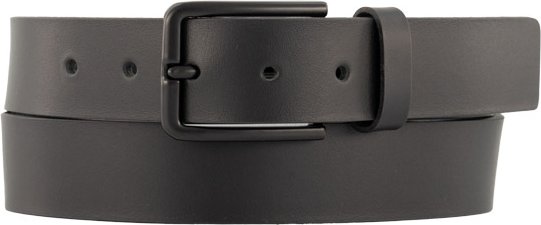Lindenmann Herren Gürtel schwarz Glattleder