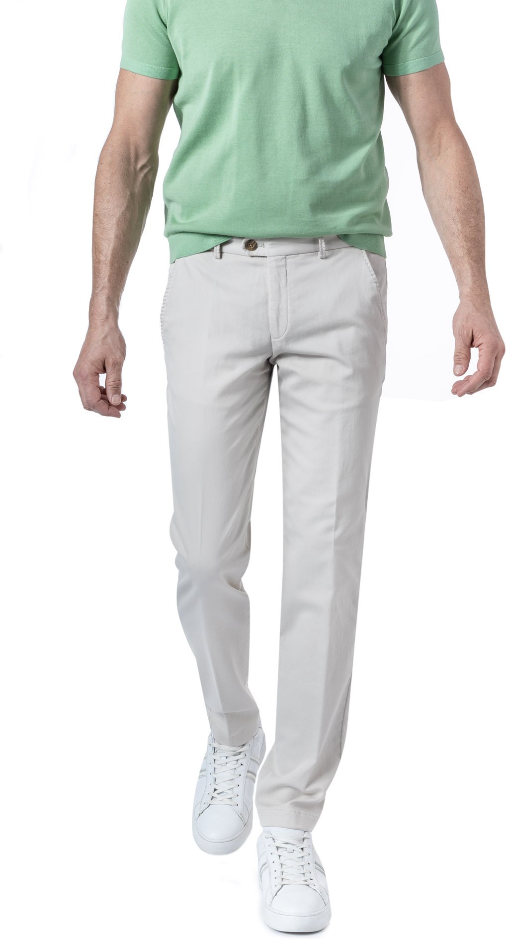 Thumbnail - HILTL Herren Hosen weiß Slim Fit