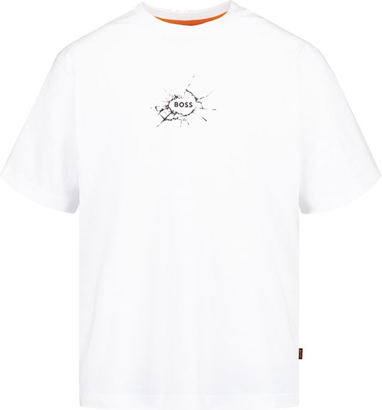 BOSS Orange Herren T-Shirt weiß