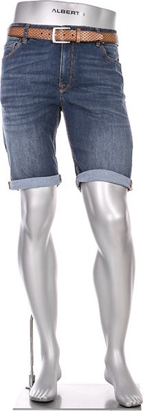 Alberto Bike Herren Jeansshorts blau
