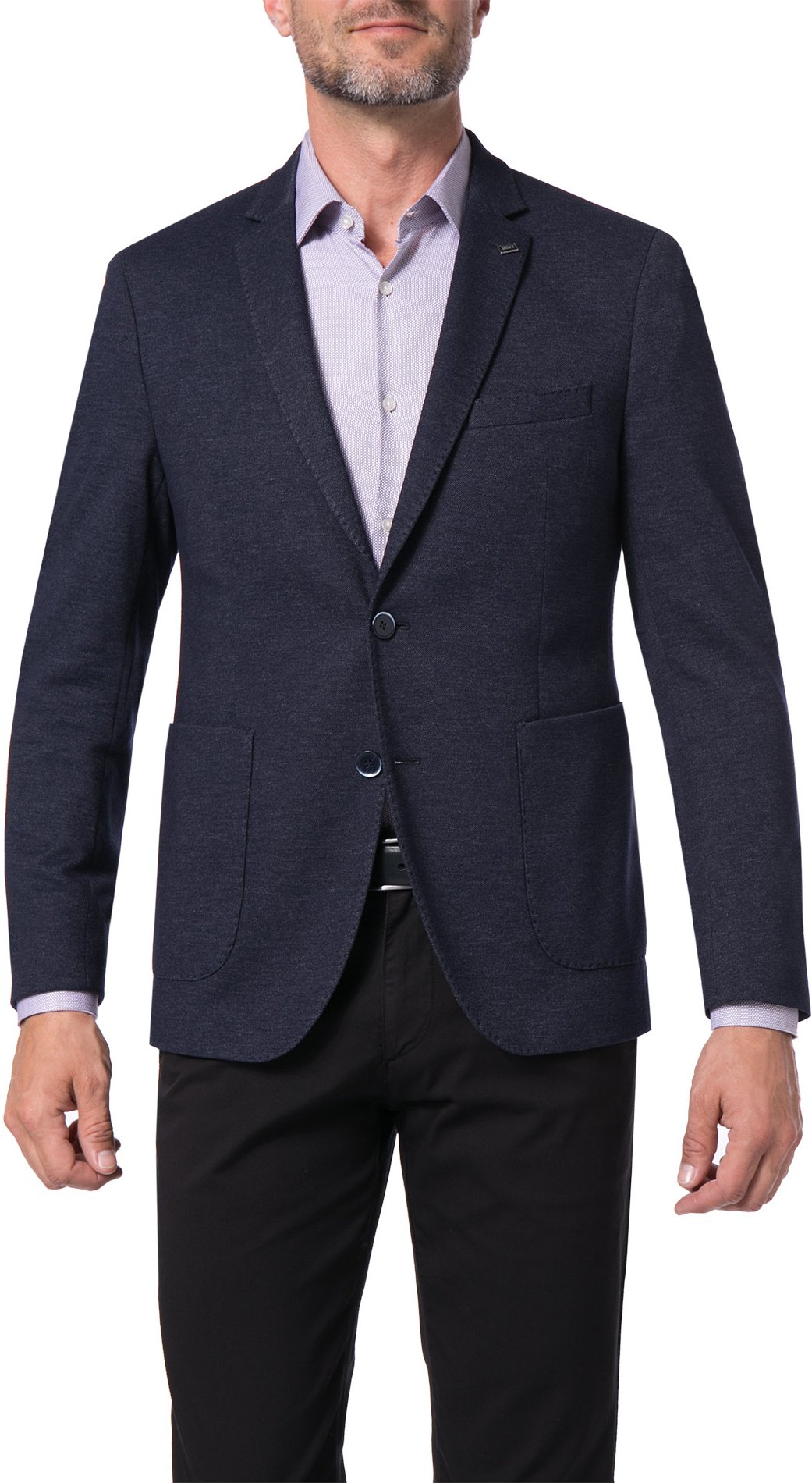 Thumbnail - DIGEL Herren Sakko blau meliert Slim Fit