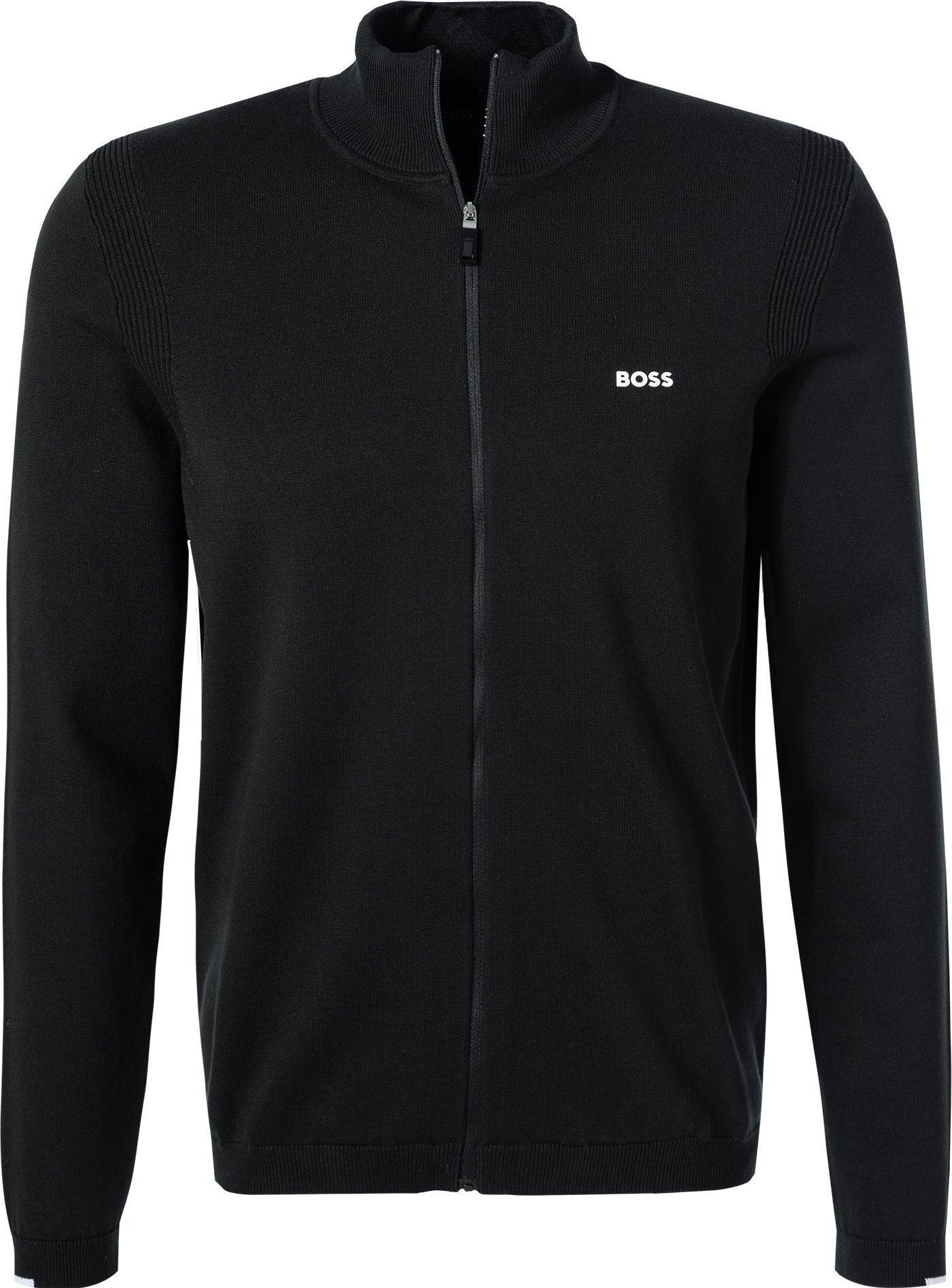 BOSS Green Herren Cardigan schwarz unifarben