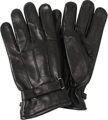 Barbour Herren Handschuhe schwarz Nappa