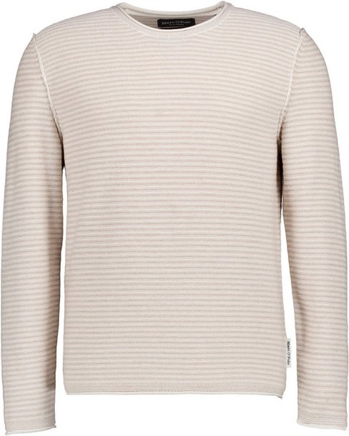 Marc O'Polo Herren Pullover beige Gestreift