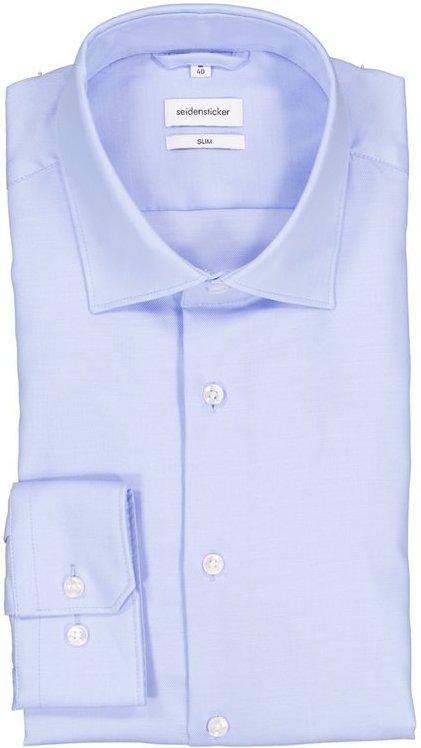 Thumbnail - Seidensticker Herren Hemd blau Slim Fit