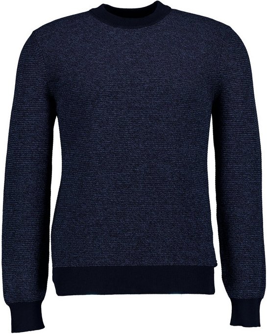 BOSS Orange Herren Pullover blau unifarben