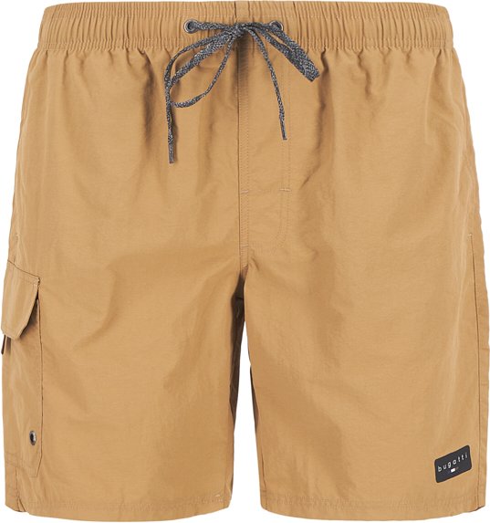 Thumbnail - bugatti Herren Badeshorts braun unifarben