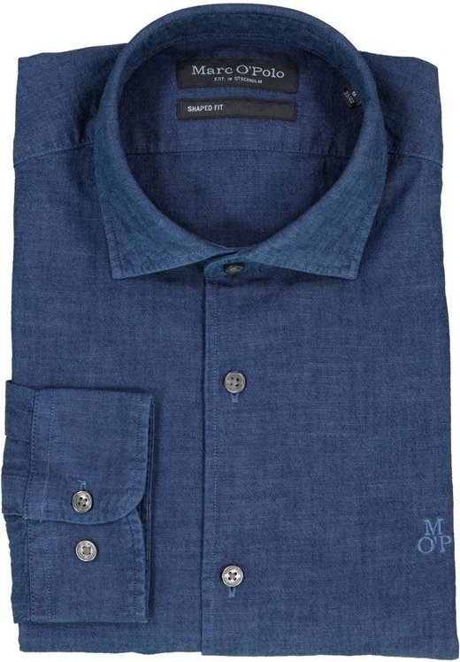 Thumbnail - Marc O'Polo Herren Hemd blau meliert