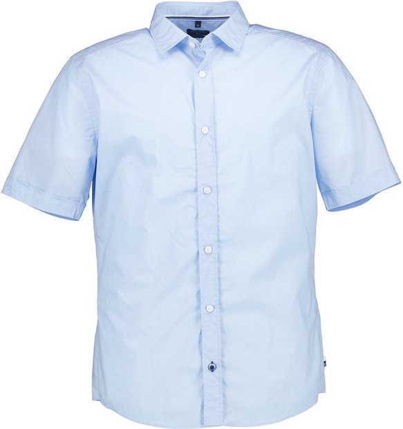OLYMP Herren Kurzarmhemd blau