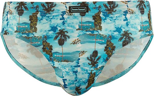 Thumbnail - bruno banani Herren Sportslip blau Mit Prints