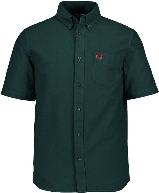 Fred Perry Herren Hemden grün