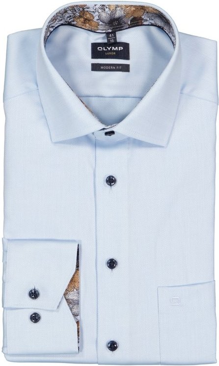OLYMP Herren Hemd blau