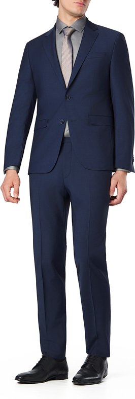 HECHTER PARIS Herren Anzug blau meliert