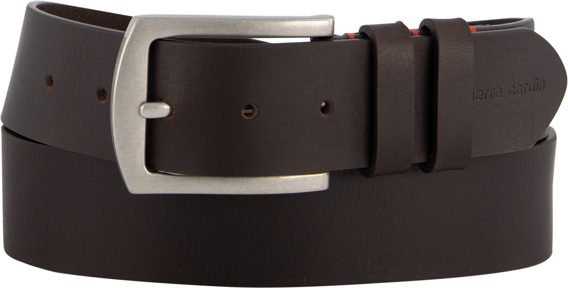 Pierre Cardin Herren Gürtel braun Glattleder