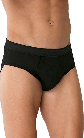 Thumbnail - Zimmerli Herren Slip schwarz Reine Baumwolle unifarben